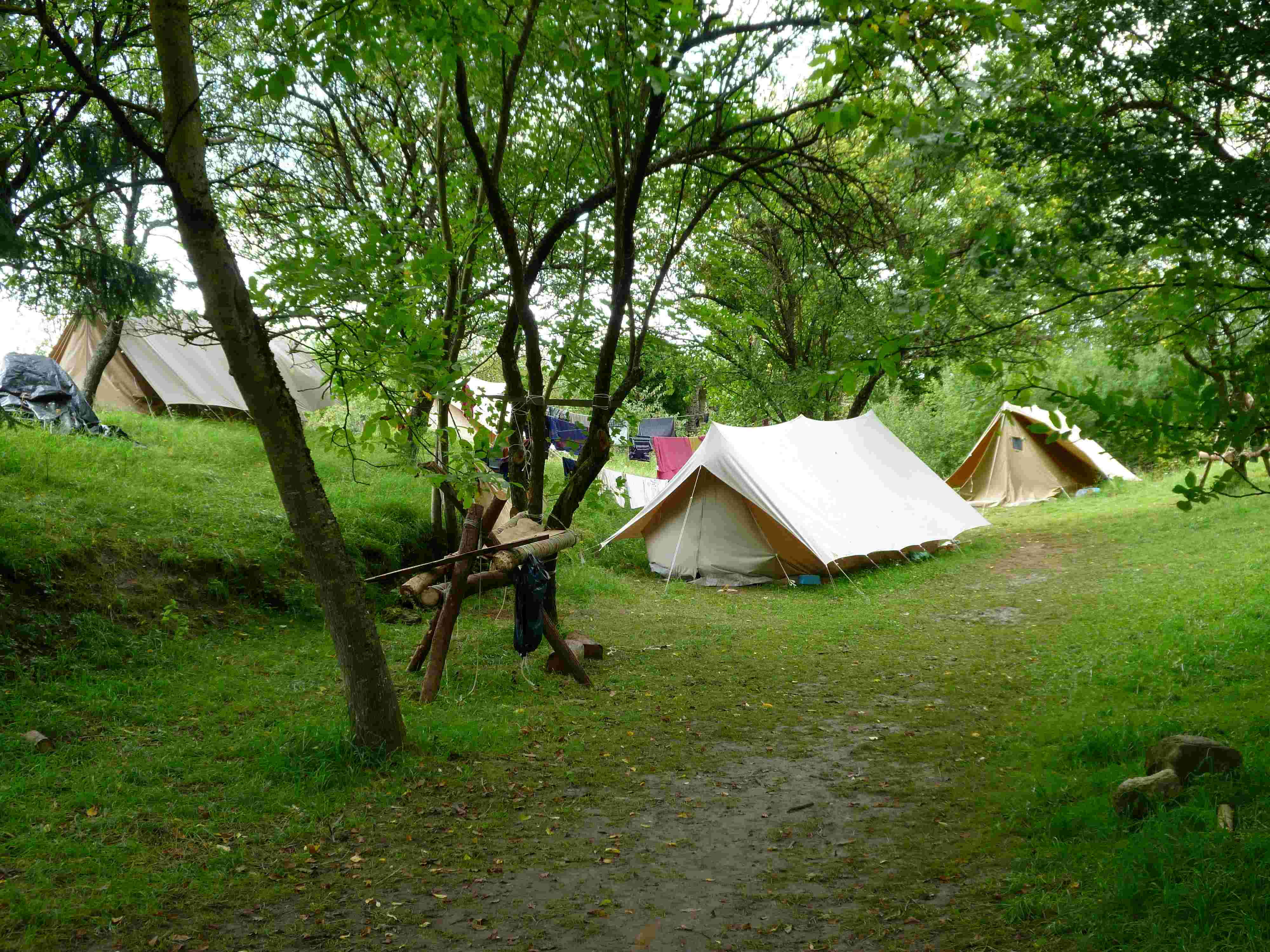 Campement de bénévoles