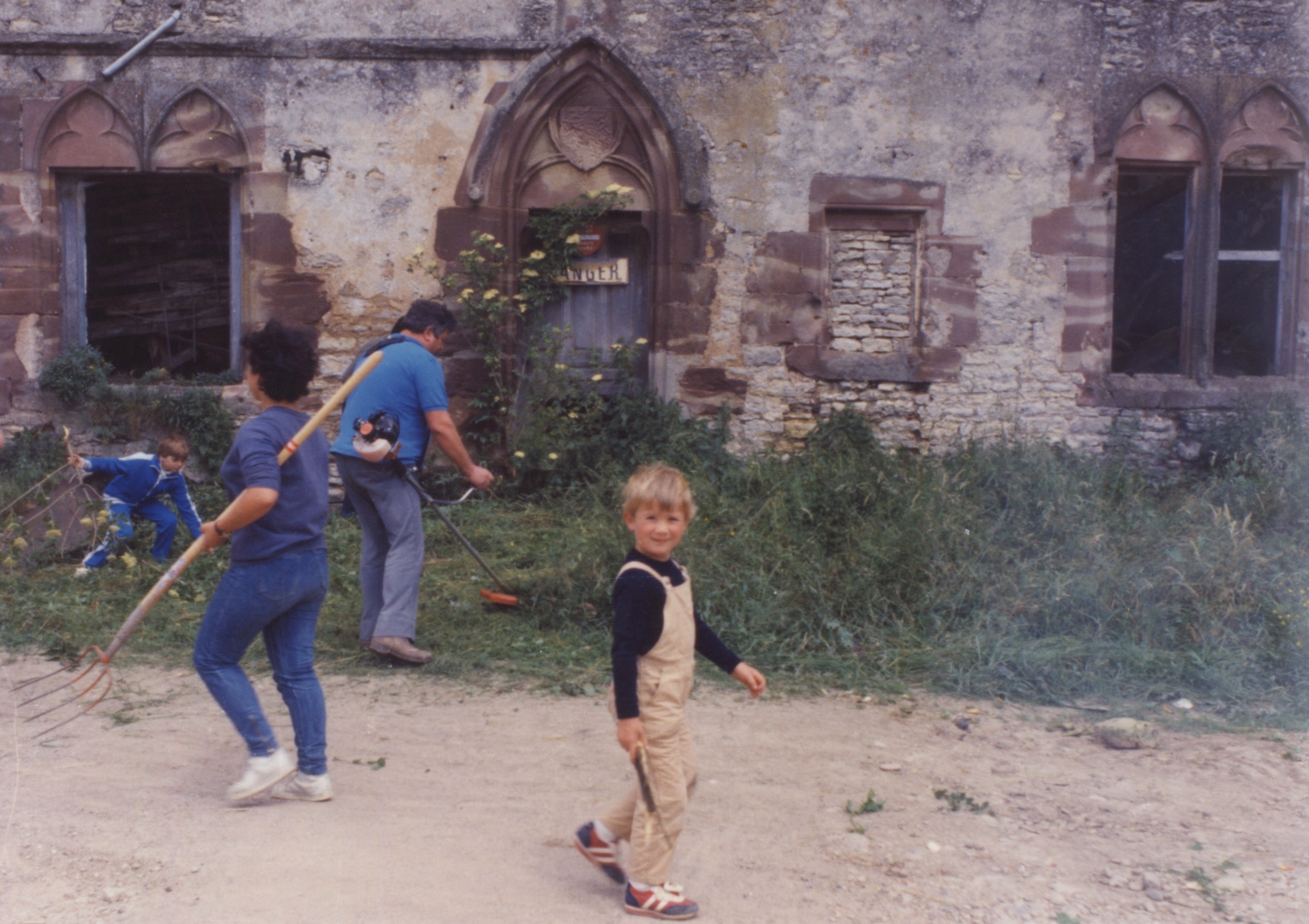 Les premiers chantiers de l'association, 1983