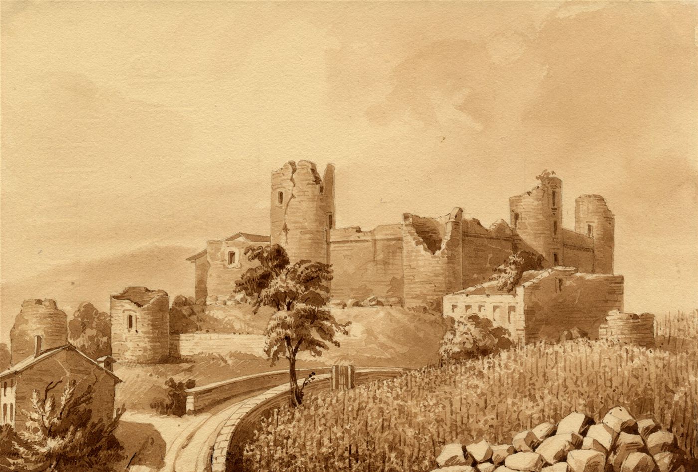 Gravure ancienne du château