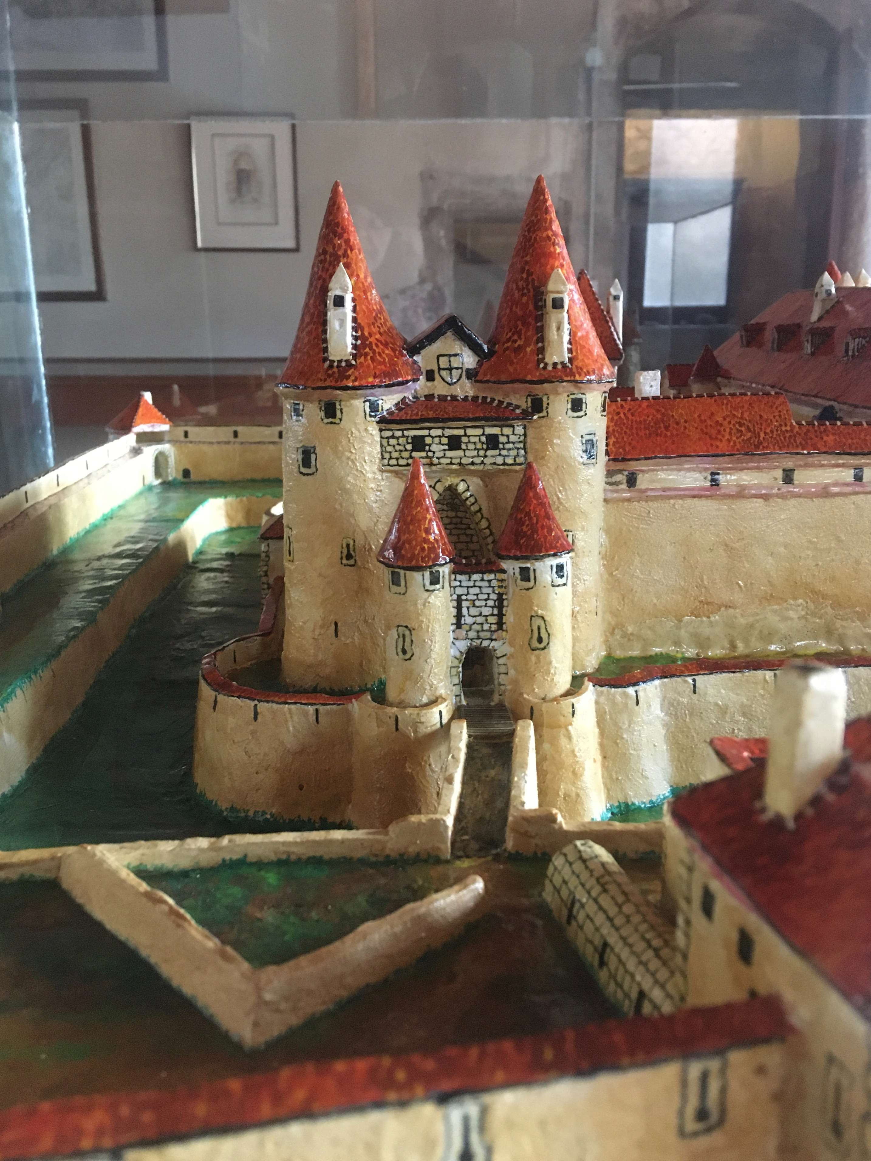 La maquette du château, présentée à l'accueil