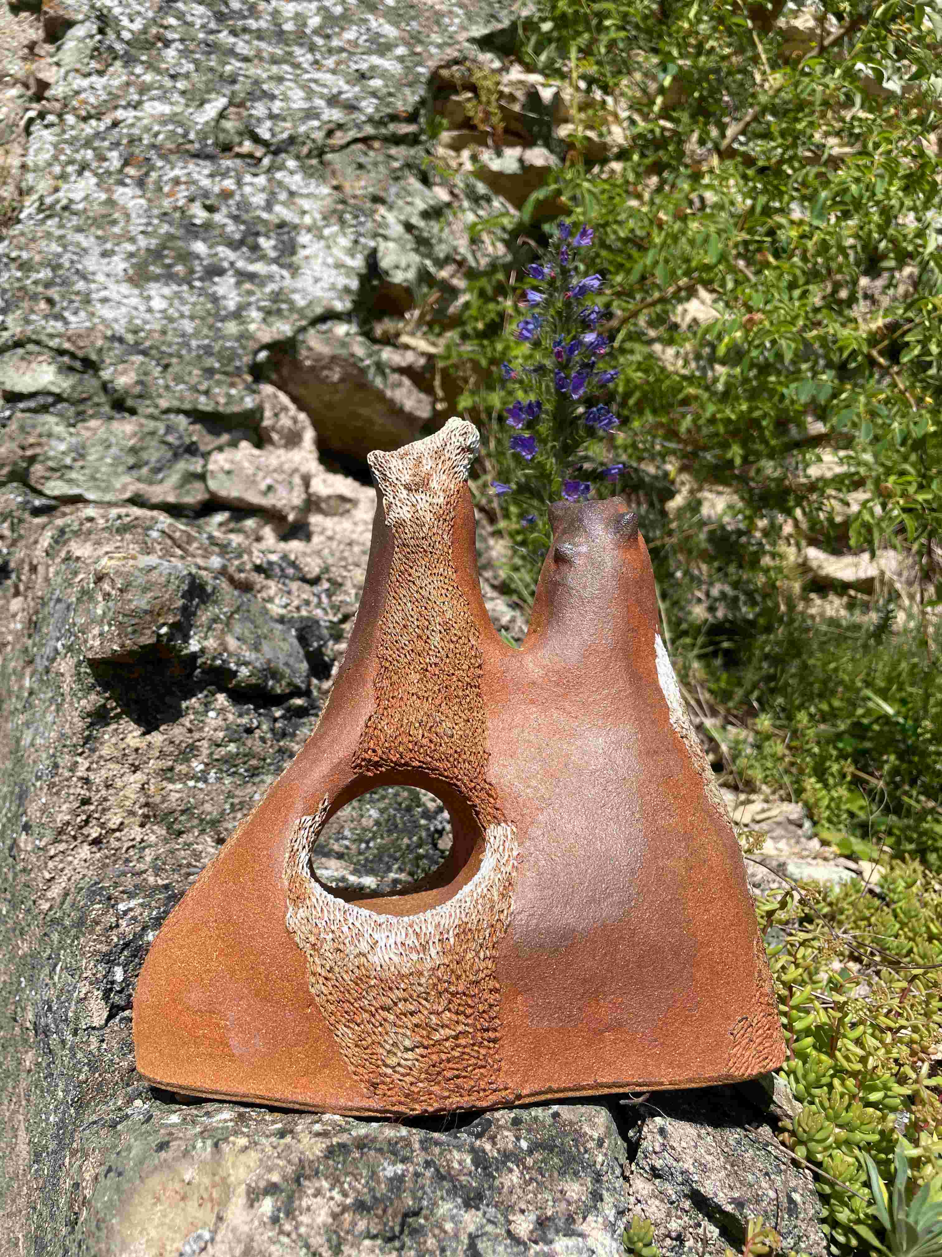 Sculpture céramique, installation « Artypique »